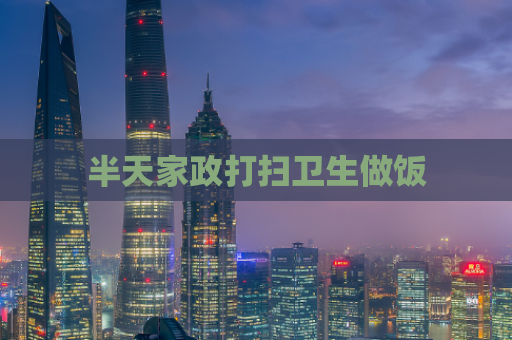 半天家政打扫卫生做饭