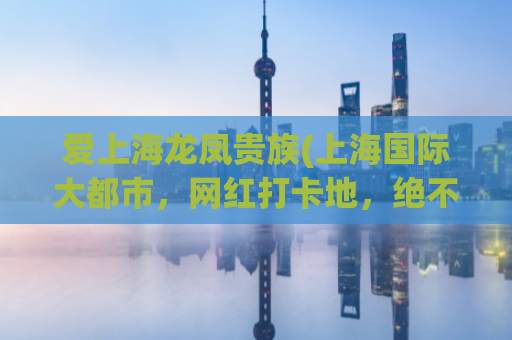 爱上海龙凤贵族(上海国际大都市，网红打卡地，绝不容错过！)