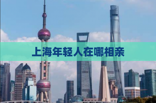 上海年轻人在哪相亲