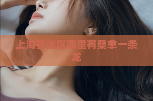 上海黄浦区哪里有桑拿一条龙