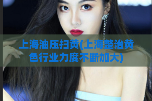 上海油压扫黄(上海整治黄色行业力度不断加大)