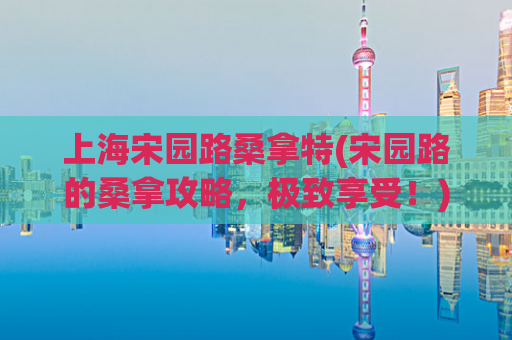 上海宋园路桑拿特(宋园路的桑拿攻略，极致享受！)