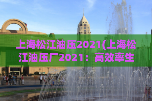 上海松江油压2021(上海松江油压厂2021：高效率生产与质量控制)