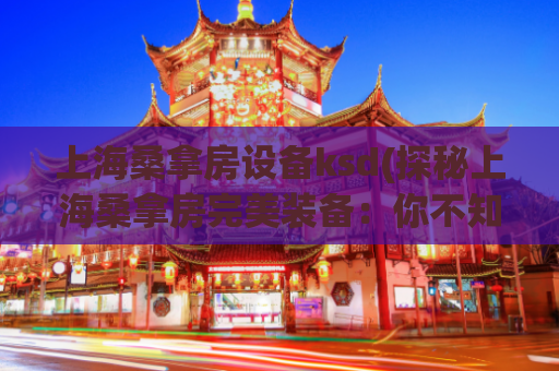 上海桑拿房设备ksd(探秘上海桑拿房完美装备：你不知道的KSD设备)