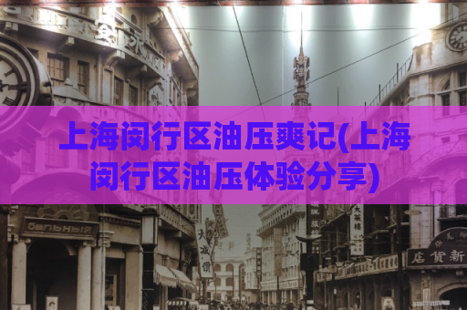 上海闵行区油压爽记(上海闵行区油压体验分享)