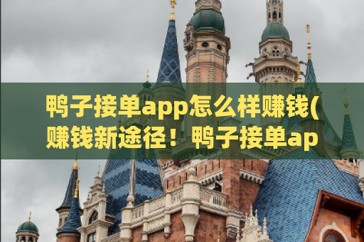 鸭子接单app怎么样赚钱(赚钱新途径！鸭子接单app的盈利模式揭秘)