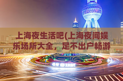 上海夜生活吧(上海夜间娱乐场所大全，足不出户畅游夜色之都)