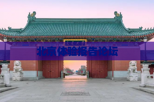 北京体验报告论坛