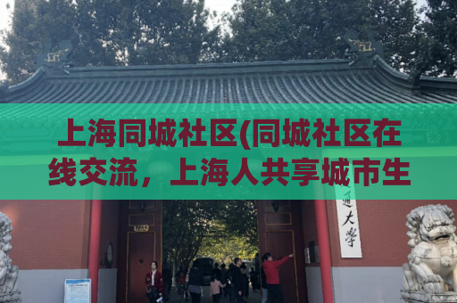 上海同城社区(同城社区在线交流，上海人共享城市生活)
