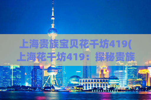上海贵族宝贝花千坊419(上海花千坊419：探秘贵族宝贝之都)