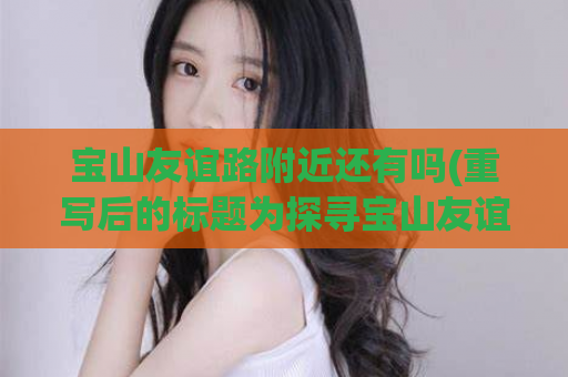 宝山友谊路附近还有吗(重写后的标题为探寻宝山友谊路附近的新发现。)