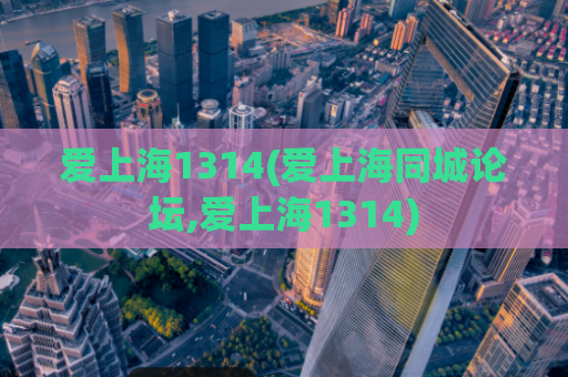 爱上海1314(爱上海同城论坛,爱上海1314)