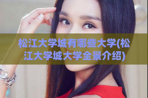 松江大学城有哪些大学(松江大学城大学全景介绍)